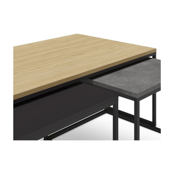 Sive/naravne mizice v kompletu 3 ks 60x110 cm Camelia – Marckeric-image-4