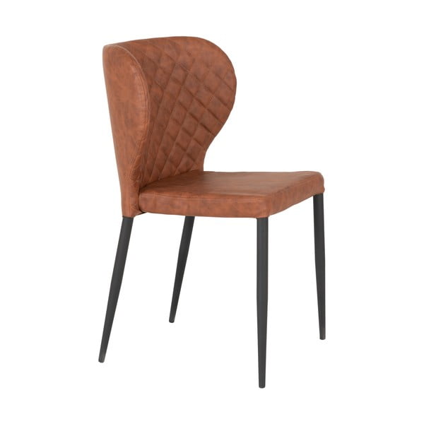 Jedilni stoli v kompletu 4 ks v konjak rjavi barvi Pisa – House Nordic-image-2