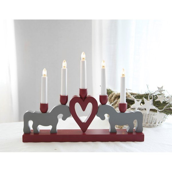 Rdeča božična svetlobna dekoracija Leksand – Star Trading-image-2