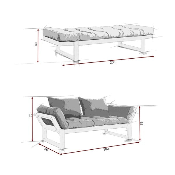 Kavč Karup Edge Black/Orange-image-4