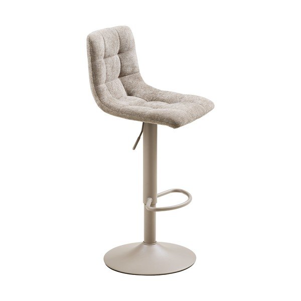 Svetlo sivi oblazinjeni barski stoli v kompletu z nastavljivo višino/vrtljivi 2 ks (višina sedeža 63 cm) Middelfart – House Nordic-image-4