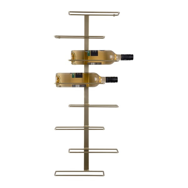 Stensko kovinsko držalo za vino v zlati barvi za 8 steklenic  Float  – PT LIVING-image-2