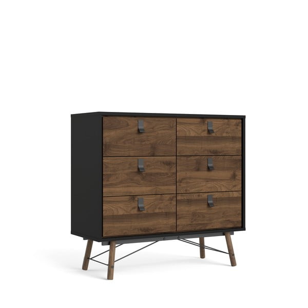 Temno rjava komoda Tvilum Ry, 102 x 95 cm-image-3