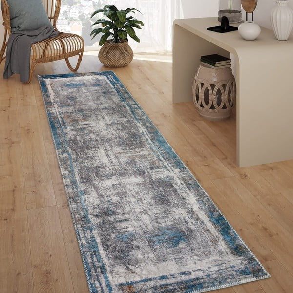 Moder pralen tekač 80x200 cm Abstract Colors Blue – Vitaus-image-1