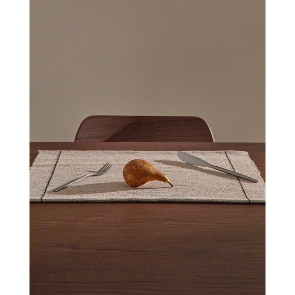 Pogrinjki v kompletu 2 ks iz mešanice bombaža 35x50 cm Lunel – Kave Home-image-1