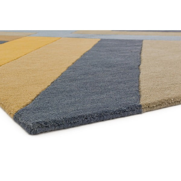 Sivo-rumena preproga Asiatic Carpets Big Zig, 160 x 230 cm-image-3