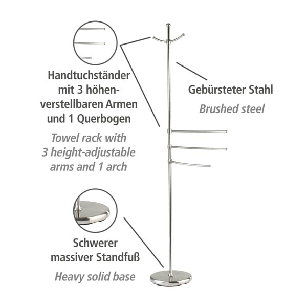 Stojalo za brisače in kopalne plašče Wenko Adiamo-image-3