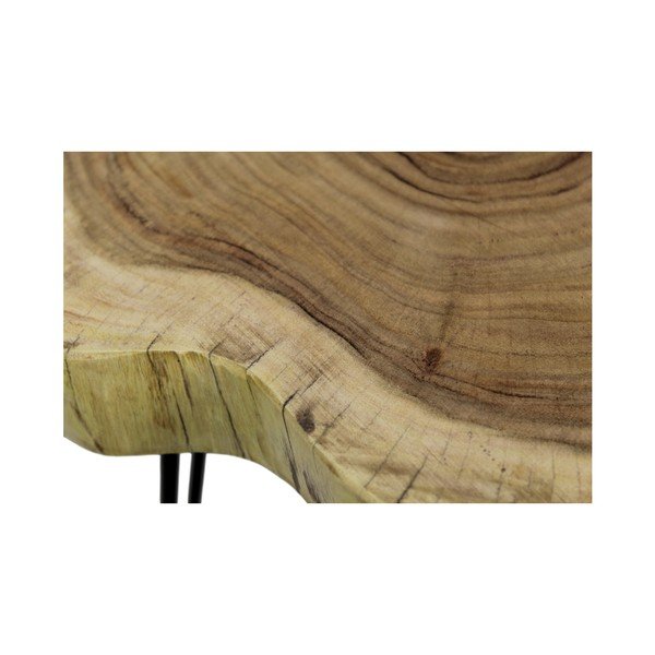 Kavna mizica iz akacijevega lesa, kolekcija HSM Live Edge, 43 x 45 cm-image-2