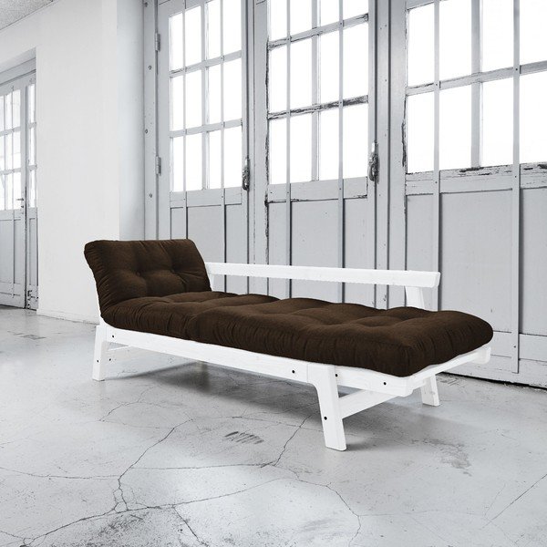 Kavč postelja Karup Step White/Choco Brown-image-2