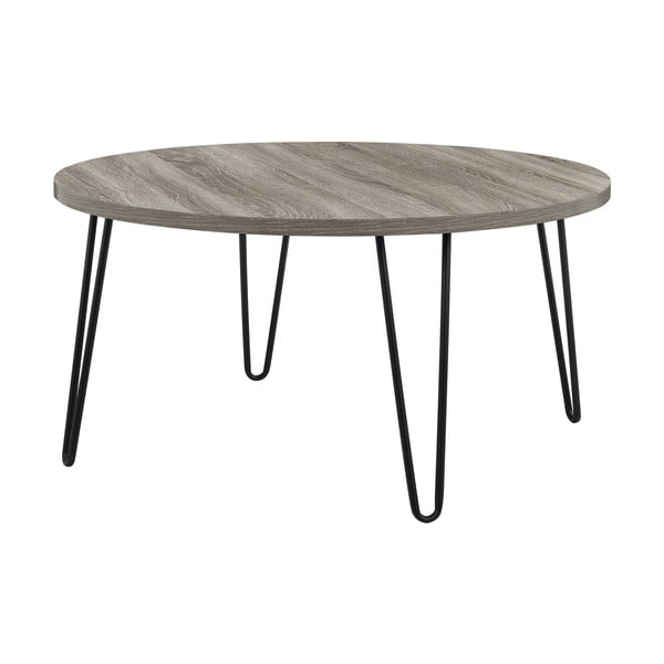 Rjavo-siva stranska mizica Støraa Owen, ø 90 cm-image-3