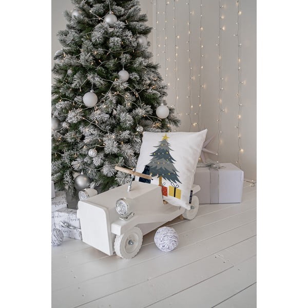 Okrasna blazina z božičnim motivom 45x45 cm Crazy Cat Xmas – Butter Kings-image-1