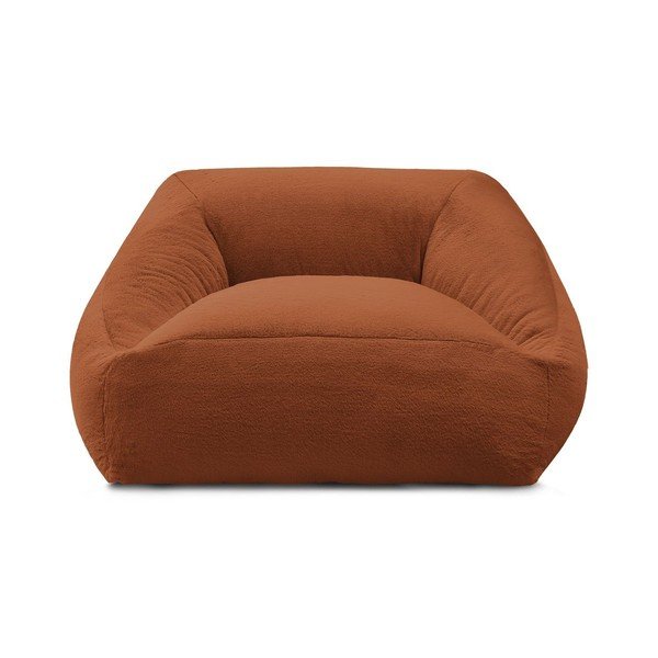 Oranžna vreča za sedenje iz umetnega krzna Lilibet – Bobochic Paris-image-2