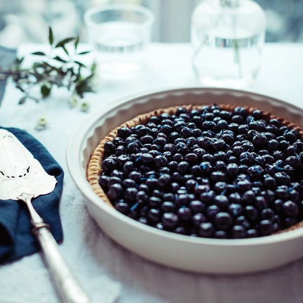Emile Henry Patisserie slonokoščeni okrogli pekač za torte, 1,5 l-image-1