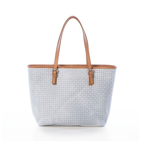 Usnjena torbica Suede White-image-1