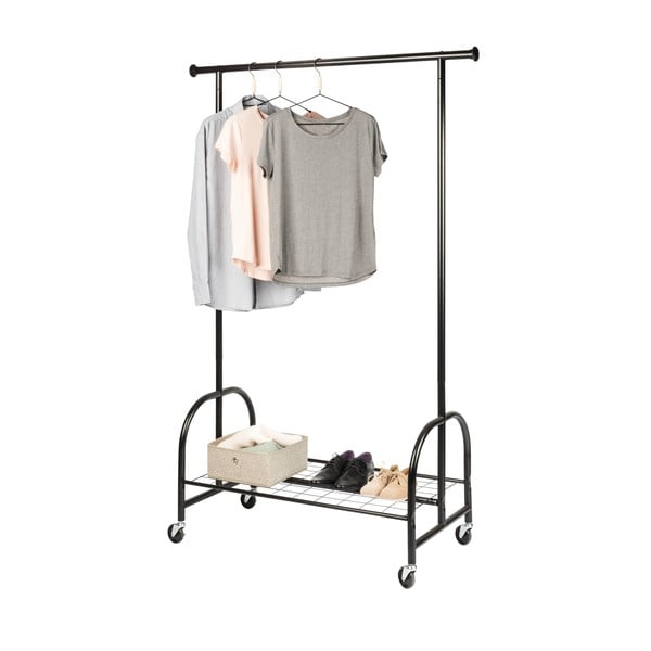 Črno kovinsko stojalo za oblačila Wenko Profi-image-2