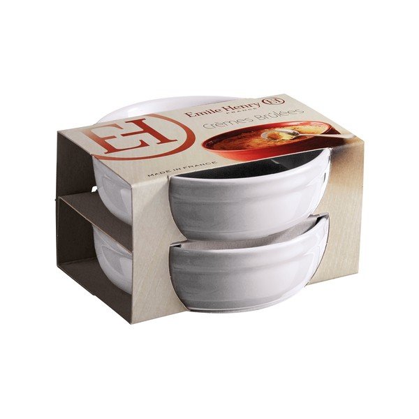 Komplet 2 belih posod za peko crème brûlée Emile Henry-image-1