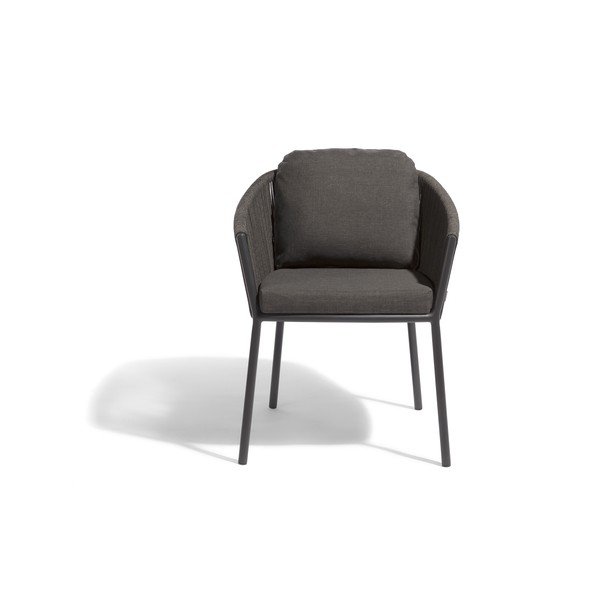 Črn kovinski vrtni stol Omer – Diphano-image-2