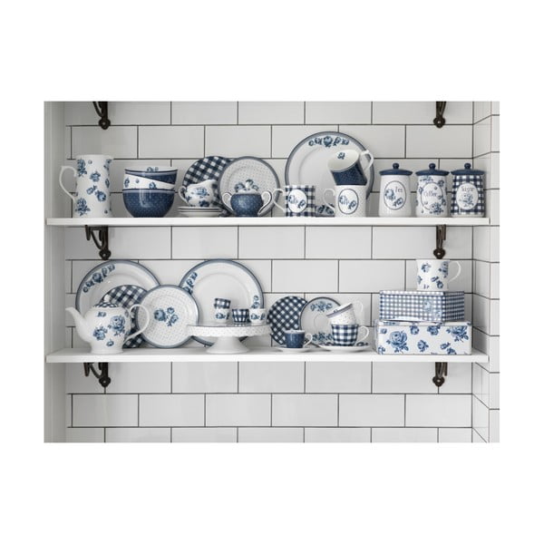 Komplet 6 podstavkov iz plute Creative Tops Vintage Indigo, 10,5 x 10,5 cm-image-1