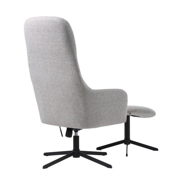 Svetlo siv vrtljiv fotelj za sprostitev Manning – Unique Furniture-image-3