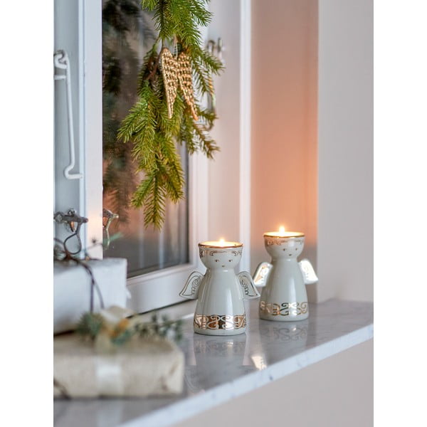 Lončeni svečniki v kompletu za čajno svečko 2 ks Faella – Bloomingville-image-1