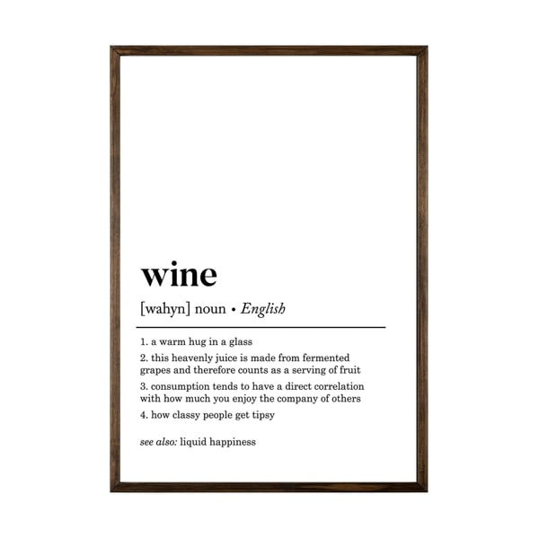 Plakat 50x70 cm Wine – Wallity