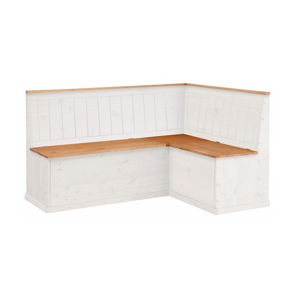 Nastavljiva kotna klop iz belega bora s prostorom za shranjevanje Støraa Silas-image-1