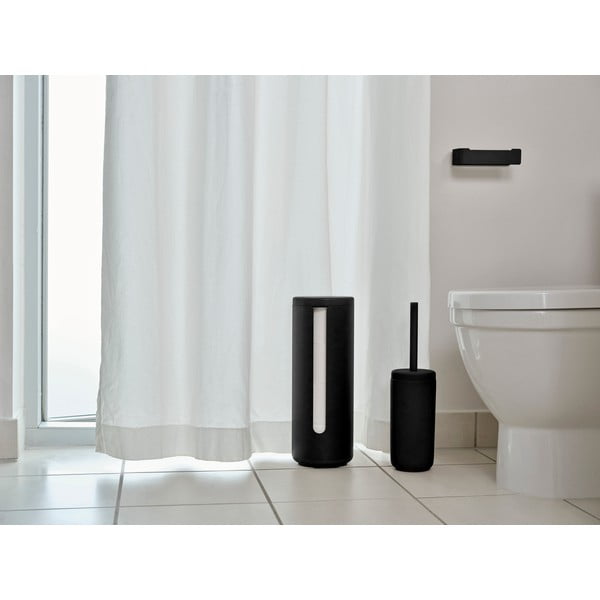 Črno kovinsko stojalo za WC papir Ume – Zone-image-1