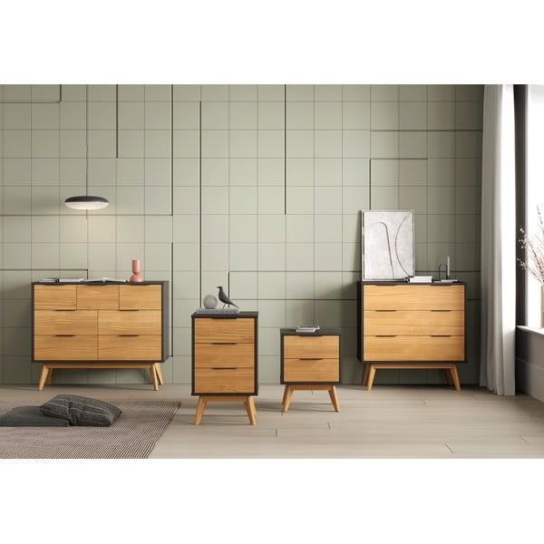 Nočna omarica iz masivnega bora v naravni barvi Lavis – Marckeric-image-1