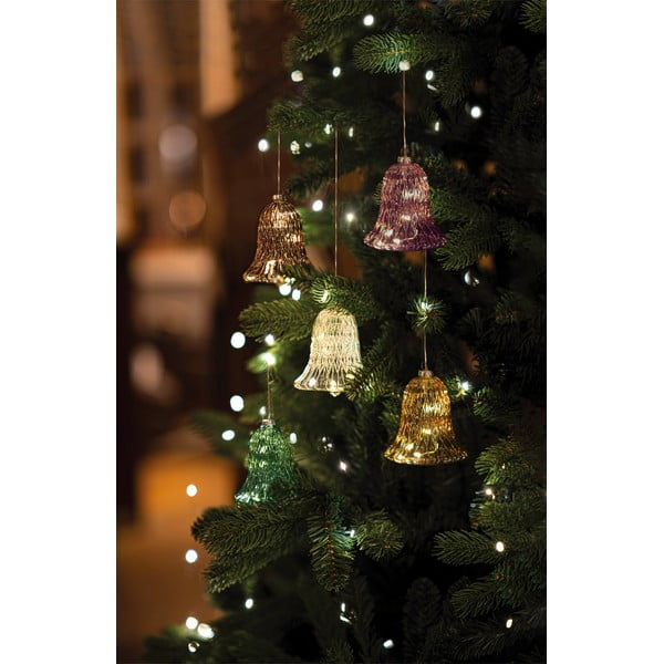 Bordo rdeča svetlobna dekoracija ø 9 cm Luna  – Sirius-image-1