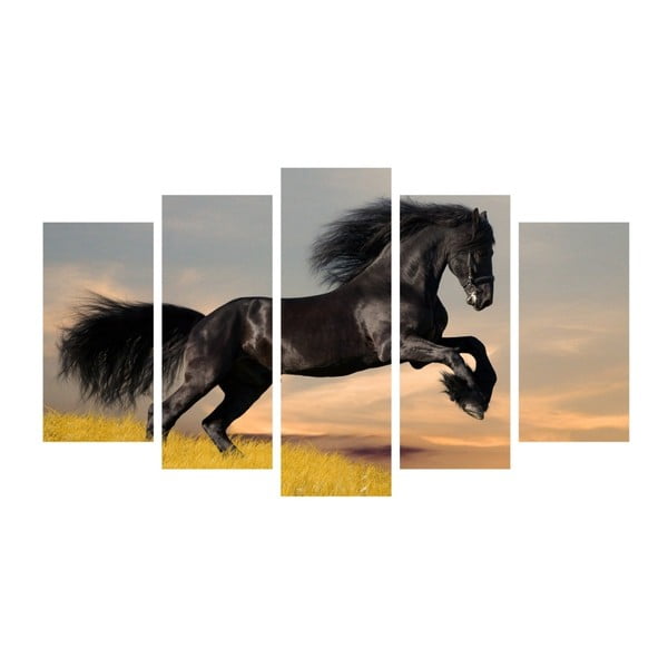 Insigne Horse Shape večdelna slika, 102 x 60 cm