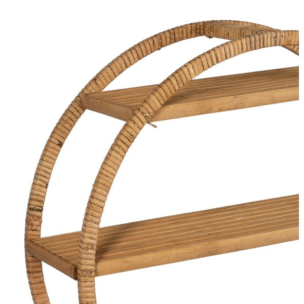 Večnivojska polica iz ratana v naravni barvi 45,5 cm – Ixia-image-2