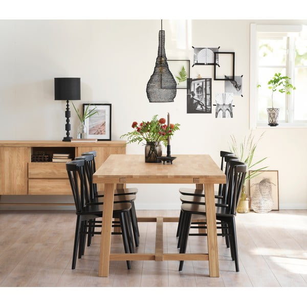 Jedilna miza iz brušenega hrastovega lesa Rowico Brooklyn, 220 x 95 cm-image-2