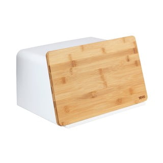 Bela škatla za kruh s pokrovom iz bambusa Wenko Kubo