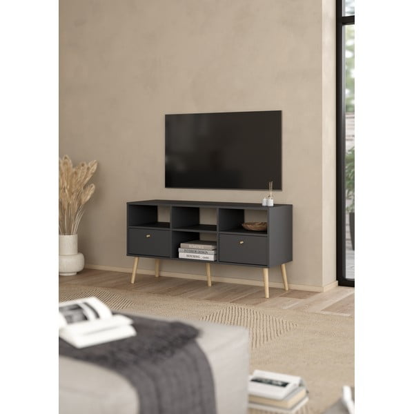 Antracitno siva TV omarica 117x61 cm Bodo – Tvilum-image-1