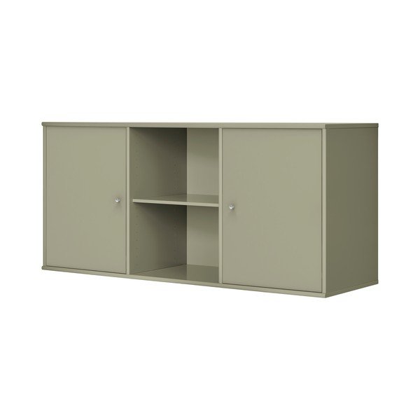 Kaki zelena stenska komoda 133x61x42 cm Mistral – Hammel Furniture-image-3