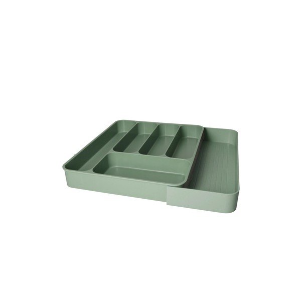 Žajbljevo zelen plastičen nastavljiv organizator za pribor 39 x 43,5 cm – Brandani