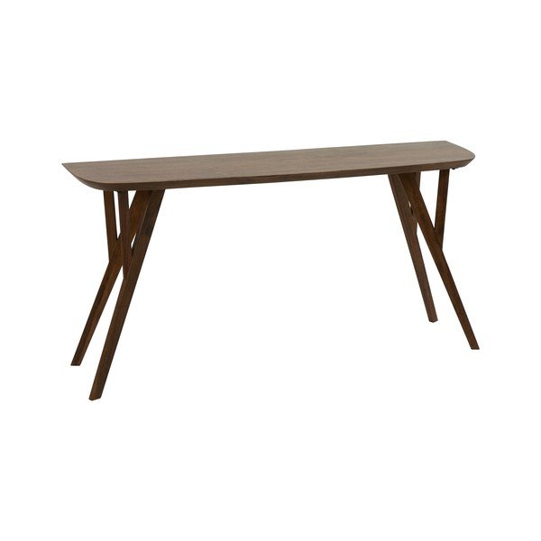 Stranska mizica iz masivne akacije v temni naravni barvi 44x160 cm Quenza – Light & Living