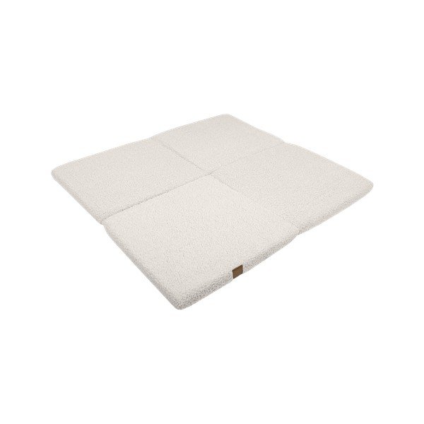 Kremno bela otroška igralna podloga 120x120 cm – Meowbaby