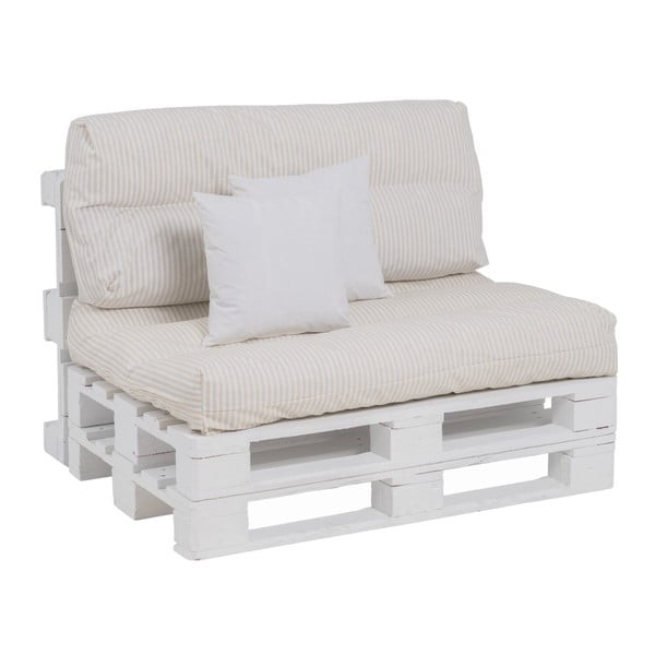 Belo-bež vrtne sedežne blazine v kompletu 4 ks za palete 80x112 cm – Ixia