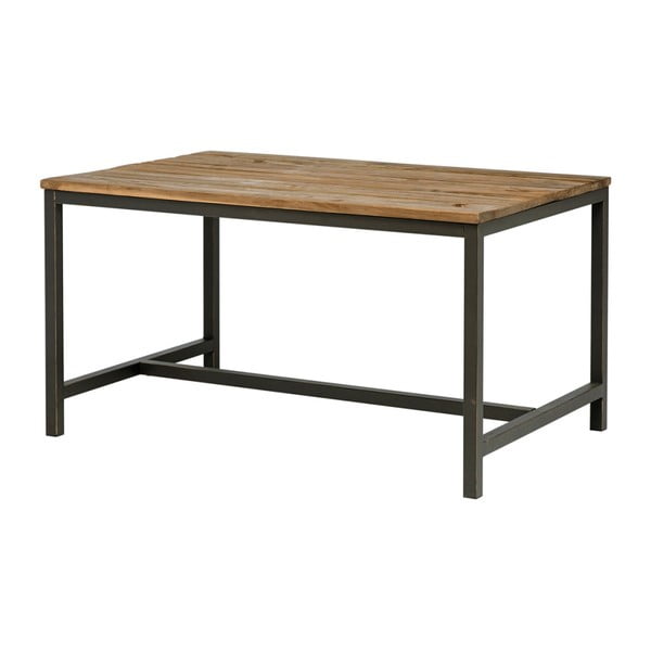 Jedilna miza z zgornjo ploščo iz lesa jilma Interstil Vintage, 140 x 75 cm