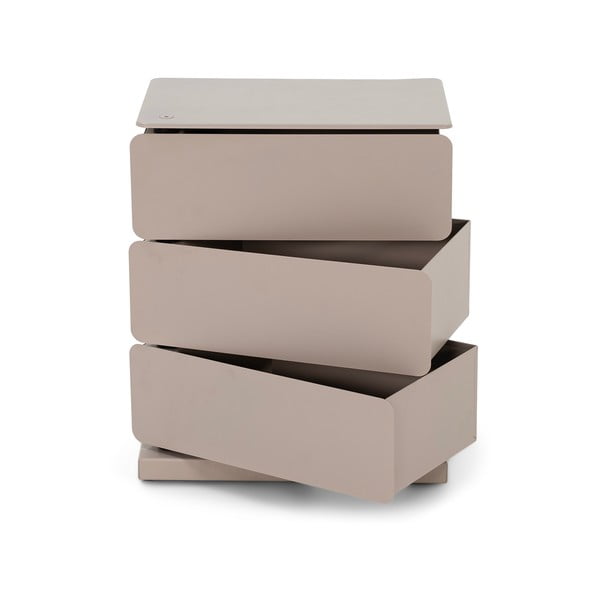 Sivorjava kovinska komoda 37x45x26 cm Joey – Spinder Design-image-3