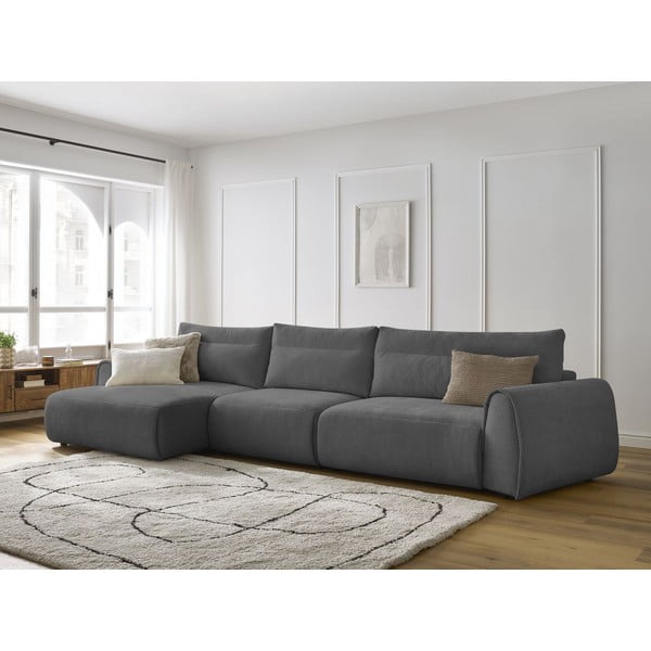 Siva kotna sedežna garnitura Aden – Bobochic Paris-image-1