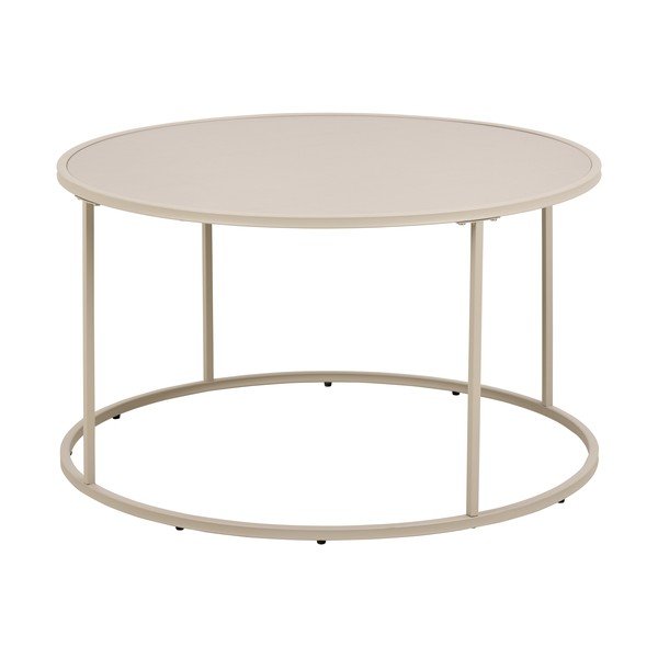 Siva jeklena okrogla klubska mizica ø 80 cm Seaford – Actona