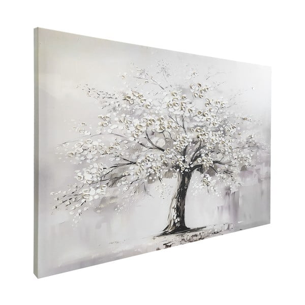 Slika z ročno naslikanimi elementi 70x100 cm White Tree – Styler-image-3