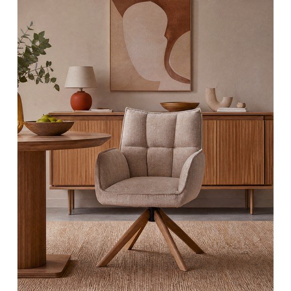 Kremno beli oblazinjeni jedilni stoli v kompletu 2 ks Marilla – Unique Furniture-image-1