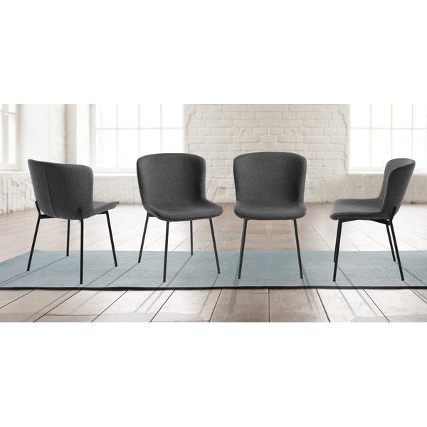 Temno sivi jedilni stoli v kompletu 2 ks Snug – Tomasucci-image-2