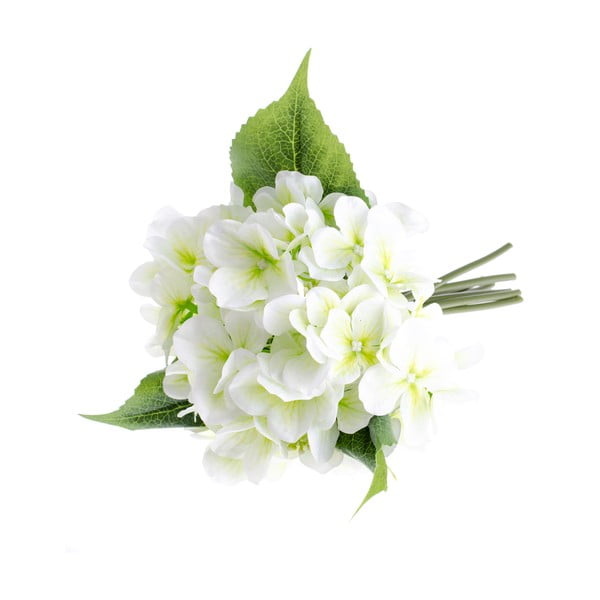Belo umetno cvetje v slogu hortenzije Dakls