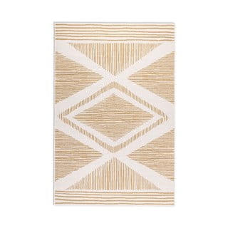 Oker rumena/kremno bela zunanja preproga 80x150 cm Gemini – Elle Decoration