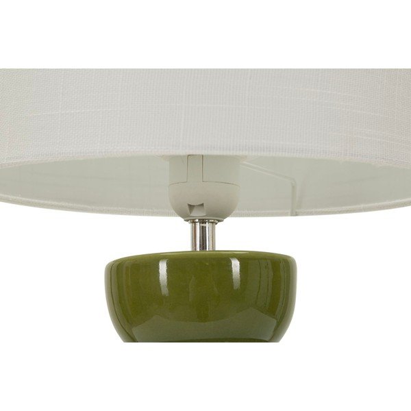 Bela/zelena keramična namizna svetilka s tekstilnim senčilom (višina 46 cm) Torr – Mauro Ferretti-image-4