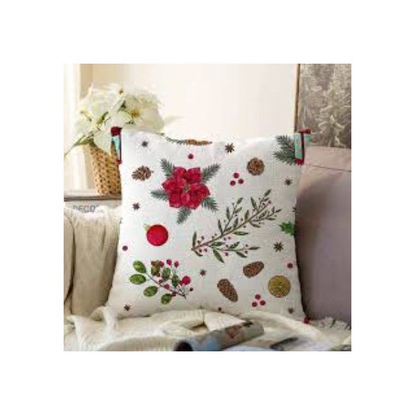 Prevleka za blazino z božičnim motivom 43x43 cm Merry Christmas – Mila Home-image-1